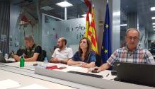 Reunión del CECOPI para evaluar la situación de los incendios de Castejón de Tornos y de Sigüés