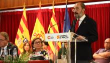 Lambán firma la recepción del inmueble del Centro Aragonés de Barcelona