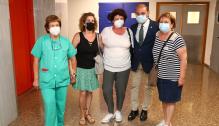 El Presidente de Aragón visita el Hospital de Barbastro