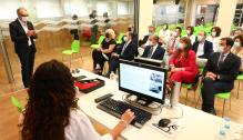 El Presidente de Aragón visita el Hospital de Barbastro
