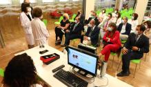 El Presidente de Aragón visita el Hospital de Barbastro
