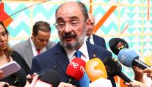 Lambán asiste a la presentación de proyectos de renovables en Andorra