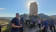 El consejero de Educación, Cultura y Deporte del Gobierno de Aragón, Felipe Faci, en el Parque Cultural del Río Martín