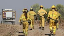 Efectivos en el Incendio Forestal Añón de Moncayo