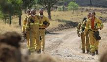 Efectivos en el Incendio Forestal Añón de Moncayo
