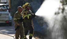Efectivos en el Incendio Forestal Añón de Moncayo