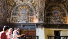 Javier Lambán visita la iglesia de la Mantería