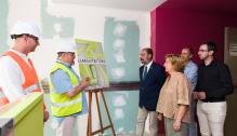 El presidente Javier Lambán visita el fin de obras de la residencia de estudiantes Baltasar Gracián del IAJ