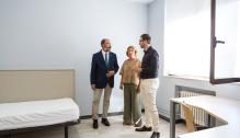 El presidente Javier Lambán visita el fin de obras de la residencia de estudiantes Baltasar Gracián del IAJ