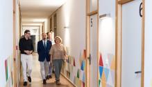 El presidente Javier Lambán visita el fin de obras de la residencia de estudiantes Baltasar Gracián del IAJ