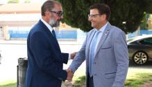 Lambán visita las obras del centro de mayores de Mequinenza