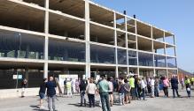 Lambán visita las obras del centro de mayores de Mequinenza