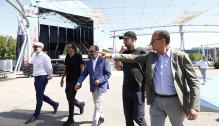 Lambán visita el recinto Expo, con motivo del Festival "Vive Latino"