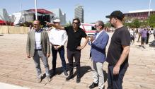 Lambán visita el recinto Expo, con motivo del Festival "Vive Latino"