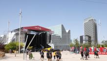 Lambán visita el recinto Expo, con motivo del Festival "Vive Latino"
