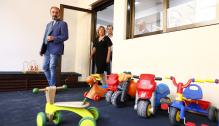Lambán visita la Fundación "La Caridad"