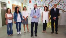 El Presidente de Aragón inaugura el curso escolar en el colegio Cervantes de Ejea