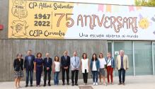 El Presidente de Aragón inaugura el curso escolar en el colegio Cervantes de Ejea