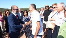 Lambán participa en el homenaje a Juan Beamonte Palacios en El Frago