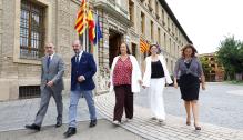 El Presidente de Aragón recibe a las asociaciones de víctimas del terrorismo