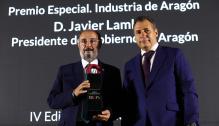 Lambán recoge el Premio Especial en la IV Edición de la Noche del Clúster de Automoción de Aragón