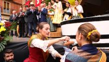 Lambán asiste a la fiesta de la vendimia de Cariñena