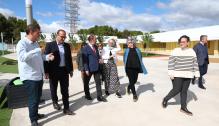 El Presidente de Aragón visita las instalaciones del CEIP María Zambrano