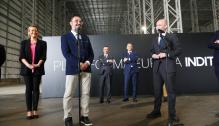 Lambán visita la Plataforma Europa de INDITEX y su nueva ampliación