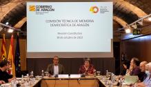 Reunión constitutiva de la Comisión Técnica de Memoria Democrática de Aragón