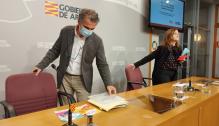 Rueda de prensa de Francis Falo y Carmen Sánchez sobre el juego en Aragón