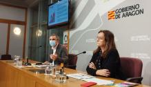 Rueda de prensa de Francis Falo y Carmen Sánchez sobre el juego en Aragón
