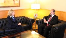 El Presidente de Aragón se encuentra con la ministra Nadia Calviño