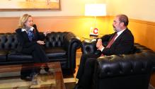 El Presidente de Aragón se encuentra con la ministra Nadia Calviño
