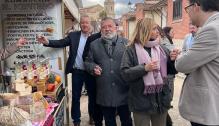 Mayte Pérez visita la Feria de Aguaviva