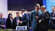Sánchez y Lambán participan en la jornada AWS, La innovación en la nube como oportunidad para España