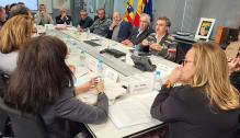 Reunión de la Comisión Consultiva Aragonesa de Asuntos Taurinos bajo la presidencia de la consejera Mayte Pérez