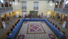El presidente Javier Lambán ha participado como vocal en la reunión del Patronato de la RAE presidida por el Rey Felipe VI