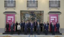 El presidente Javier Lambán ha participado como vocal en la reunión del Patronato de la RAE presidida por el Rey Felipe VI