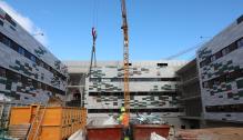 El Presidente Lambán visita las obras del hospital de Teruel