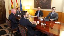 Lambán mantiene un encuentro con la empresa Entity Internacional Aerospace Coating LTD