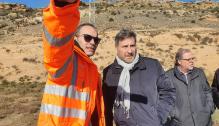 Visita a los trabajos realizados en la Vía Verde de Ojos Negros