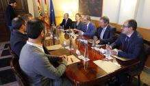 Lambán mantiene un encuentro con responsables de la empresa Scanmetals
