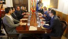 Lambán mantiene un encuentro con responsables de la empresa Scanmetals