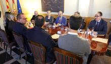 Lambán mantiene un encuentro con responsables de la empresa Scanmetals