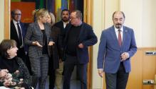 Lambán mantiene un encuentro con responsables de la empresa Scanmetals