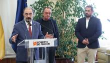 Lambán mantiene un encuentro con responsables de la empresa Scanmetals