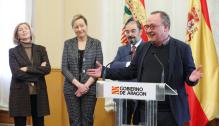 Lambán mantiene un encuentro con responsables de la empresa Scanmetals