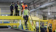 Lambán visita la empresa Verallia Spain