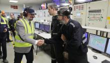 Lambán visita la empresa Verallia Spain