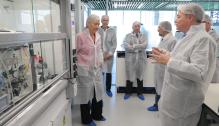 Javier Lambán visita las obras de ampliación de Certest Biotec